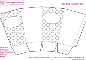 Popcorn Container Template Creative Travel Friendly Activities and Printables for