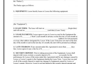 Position Contract Template E Myth Download Equipment Lease Agreement Pdf format E