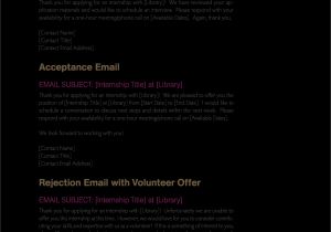 Position Has Been Filled Email Template Internship Email Templates at Allbusinesstemplates Com