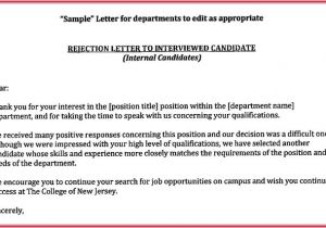 Position Has Been Filled Email Template Rejection Letters 20 Free Samples formats for Hr