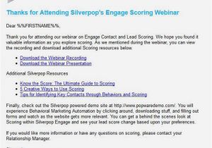 Post event Follow Up Email Template How to Follow Up and Convert An attendee after A Webinar