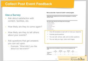 Post event Survey Email Template Collect Post event Feedback Use