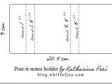 Post It Note Holder Template Template for the Post It Notes Holder My Sketches and
