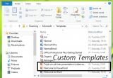 Powerpoint 2013 Custom Templates Create Custom Templates Installation Location for Office 2013