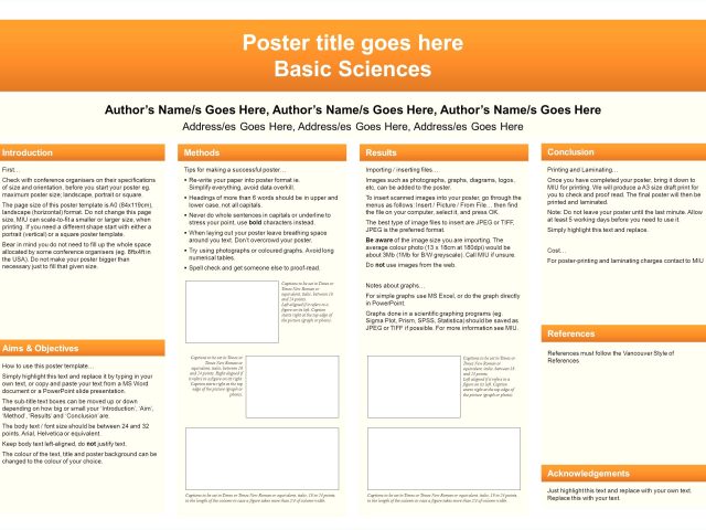 Powerpoint Poster Templates 24×36 Poster Presentation Template 24×36 ...