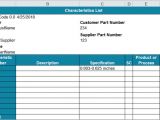 Ppap Template Ppap forms In Excel Ppap Templates Aiag 4th Ed Compatible