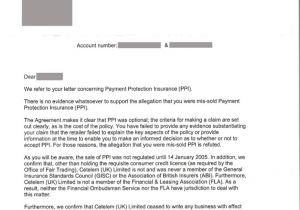Ppi Claim Template Letter to Bank Ppi Claims Letter Template Letter Template