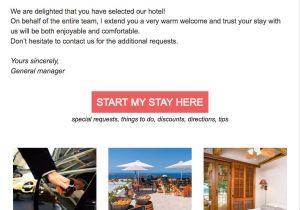 Pre Arrival Email Template A Sample Of Good Hotel Pre Arrival Email Pre Arrival