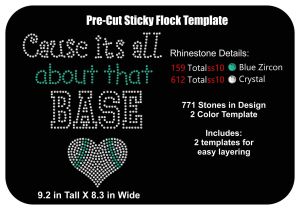 Pre Cut Sticky Flock Templates Pre Cut Rhinestone Flock Template Baseball All About that