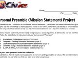 Preamble Template Mission Statement Builder Google Docs