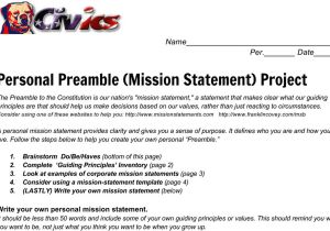 Preamble Template Mission Statement Builder Google Docs