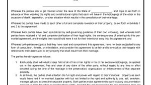 Prenuptial Agreements Templates 30 Prenuptial Agreement Samples forms Template Lab