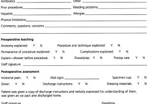 Preoperative Evaluation Template Vasectomy Techniques American Family Physician