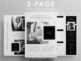 Press Packet Template Dapper Three Page Media Kit Template Diy Media Kit