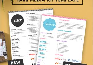 Press Packet Template Tami Media Kit Template Hip Media Kit Templates
