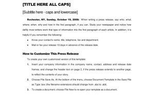 Press Release Calendar Template Free Press Release Template Calendar Template Letter