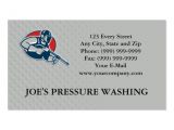 Pressure Washing Business Card Templates Power Washing Pressure Water Blaster Worker Business Card