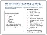 Prewriting Outline Template Essay 1 Lecture