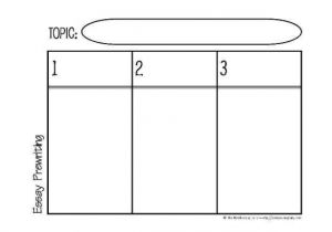 Prewriting Outline Template Graphic organizers for Essay Prewriting