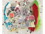 Prima Card House Of Creative Card Prima Bella Rouge Collection Chipboard Stickers with