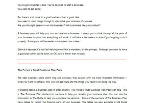 Princess Trust Business Plan Template Microsoft Business Plan Template 18 Free Word Excel