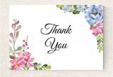 Print A Thank You Card Wedding Thank You Card Printable Floral Thank You Card