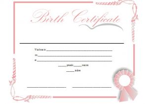 Printable Birth Certificate Template 18 Birth Certificate Templates to Download Sample Templates