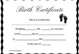 Printable Birth Certificate Template Birth Certificate Template 44 Free Word Pdf Psd