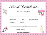 Printable Birth Certificate Template Birth Certificate Template 44 Free Word Pdf Psd