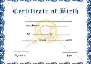 Printable Birth Certificate Template Birth Certificate Template Pdf Blank Certificates