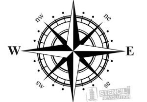 Printable Compass Rose Template Compass Stencil Crafty Crap Pinterest Compass