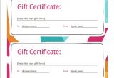 Printable Gift Certificate Template Printable Gift Certificate Templates Sampleprintable Com