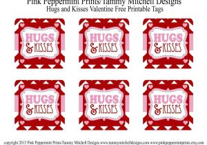 Printable Happy Teachers Day Card Freebie Hugs and Kisses Valentine Free Printable Tag Card