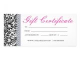 Printable Salon Gift Certificate Templates 10 Best Images Of Spa Gift Certificate Template Fillable