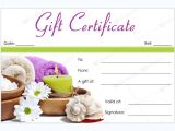 Printable Salon Gift Certificate Templates 50 Spa Gift Certificate Designs to Try This Season