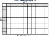 Printable Super Bowl Block Pool Template Free Printable Super Bowl Squares Template Sheet Pdf 50