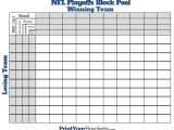 Printable Super Bowl Block Pool Template Printable Nfl Playoffs Block Pool