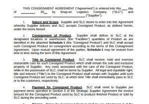 Printing Contract Template 18 Sample Consignment Agreement Templates Word Pdf