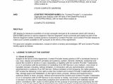 Printing Contract Template Content Provider Agreement Template Word Pdf by