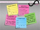 Printing On Post It Notes Template Post It Note Printing Templates Instant by Infinitelymore