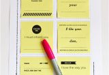 Printing On Post It Notes Template Print Your Own Post It Notes How About orange