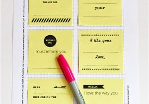 Printing On Post It Notes Template Print Your Own Post It Notes How About orange