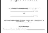 Privacy Contract Template 10 Confidentiality Agreement Templates Free Word Templates