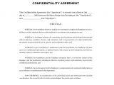 Privacy Contract Template Confidentiality Agreement Template 15 Free Word