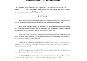 Privacy Contract Template Confidentiality Agreement Template 15 Free Word