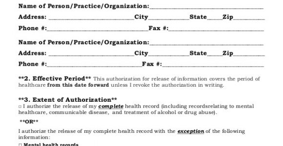 Privacy Release form Template 8 Sample Hipaa Release forms Sample Templates