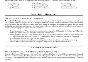 Private Equity Cover Letter Template Private Equity Resume Resume Ideas