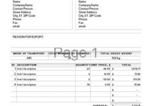 Pro forma Contract Template Proforma Invoice Templates Find Word Templates