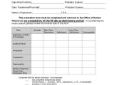 Probation Meeting Template 7 Sample Employee Review forms Sample Templates