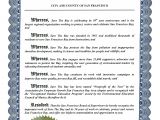 Proclamation Templates San Francisco Recognizes Save the Bay 39 S 50th Anniversary